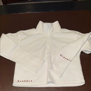 Blakely white Half-Zip Fleece Pullover